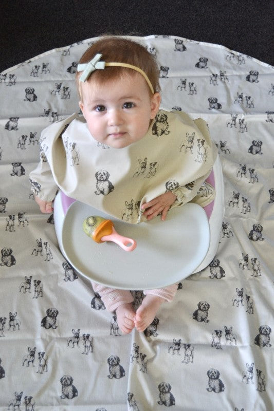 Waterproof Long Sleeve Bib - Moose Dogs