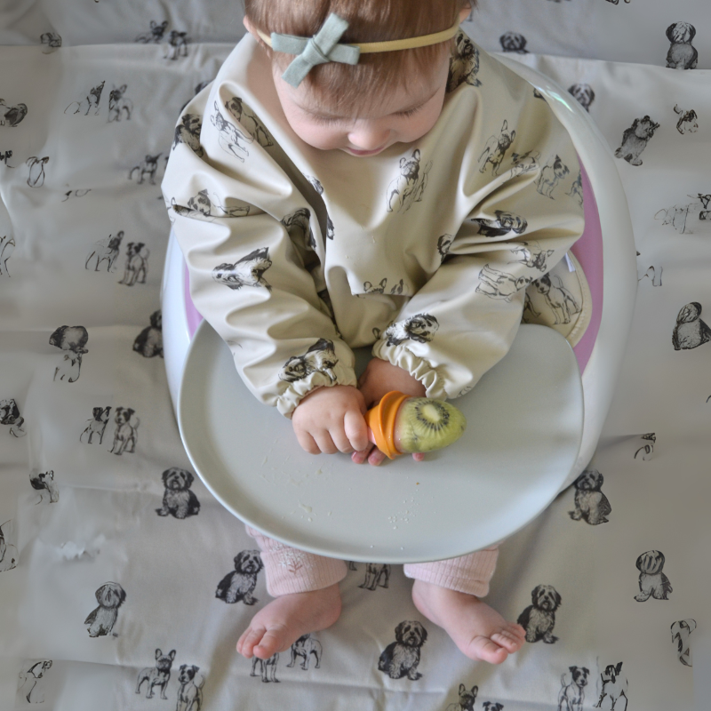 Waterproof Long Sleeve Bib - Moose Dogs