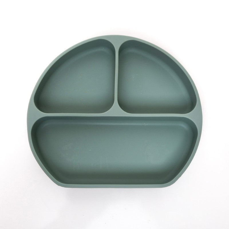 Silicone Feeding set - Moose (Olive)