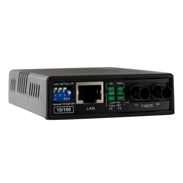 10/100 Multi Mode Fiber Copper Fast Ethernet Media Converter ST 2 km