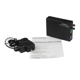 10/100 Multi Mode Fiber Copper Fast Ethernet Media Converter ST 2 km