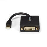 Compact Mini DisplayPort to DVI adapter for connecting devices to DVI monitors, offering high-quality video performance.