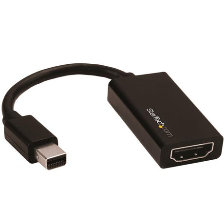 Mini DisplayPort to HDMI adapter delivering 4K resolution at 60Hz, compact design for easy portability and seamless multimedia connections.