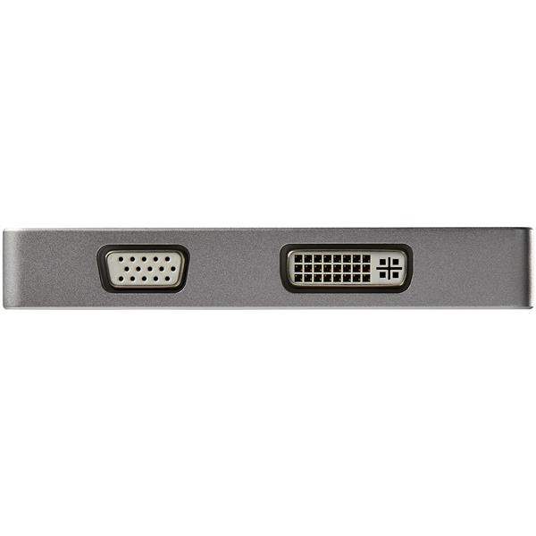 Aluminum Travel A/V Adapter: 3-in-1 Mini DisplayPort to VGA, DVI or HDMI - 4K