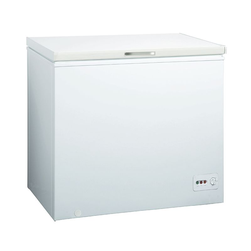 Midea Mechanical Control Chest Freezer MDRC405FZF01AP with 295L capacity, one basket, energy-efficient design, and easy-clean interior.