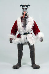 Mego Krampus figurine featuring intricate details, vibrant paintwork, perfect for holiday decor or collectors.