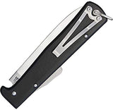 Mercator pocket knife with locking 90mm carbon steel blade, 110mm black iron case handle, perfect for outdoor and everyday tasks.
