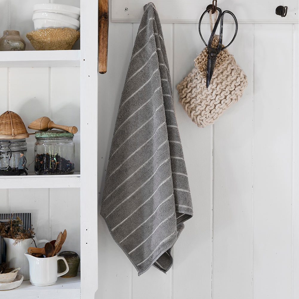 Microfibre 3pc Kitchen Towel Set Grey- Bambury
