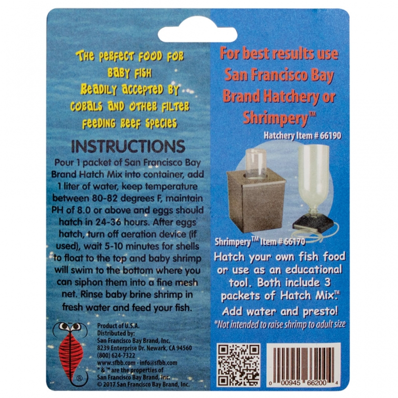 Fish Food - SF Bay Brine Shrimp Hatch Mix - 3pk