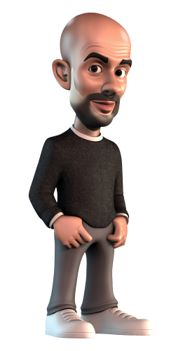 MINIX Pep Guardiola collectible figurine, showcasing the legendary football manager with exceptional detail and craftsmanship.