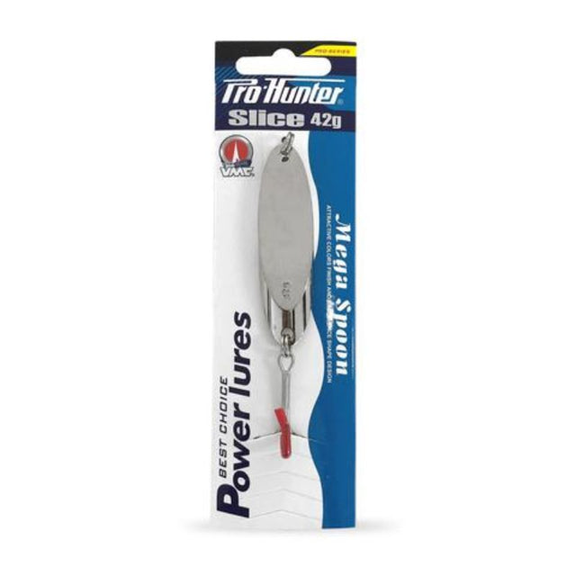 Pro Hunter Slice 42g lure in silver, designed for effective Kahawai fishing with excellent casting action.