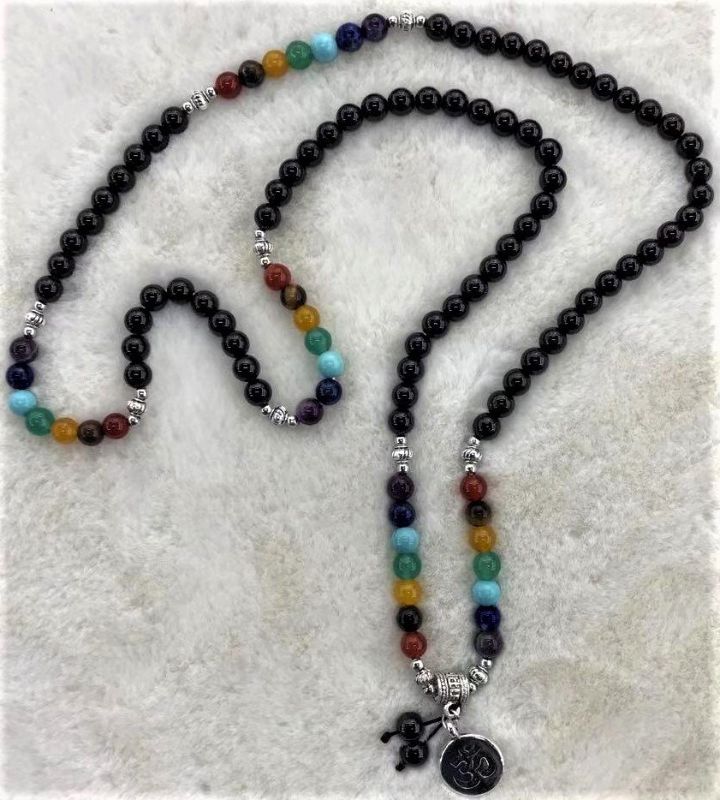 Chakra Mala Necklace - Garnet (70cm)