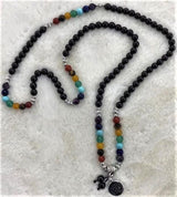 Chakra Mala Necklace - Garnet (70cm)