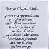 Chakra Mala Necklace - Garnet (70cm)