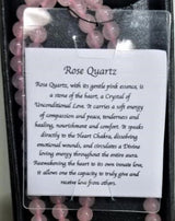 Mala necklace - Rose Quartz (70cm)