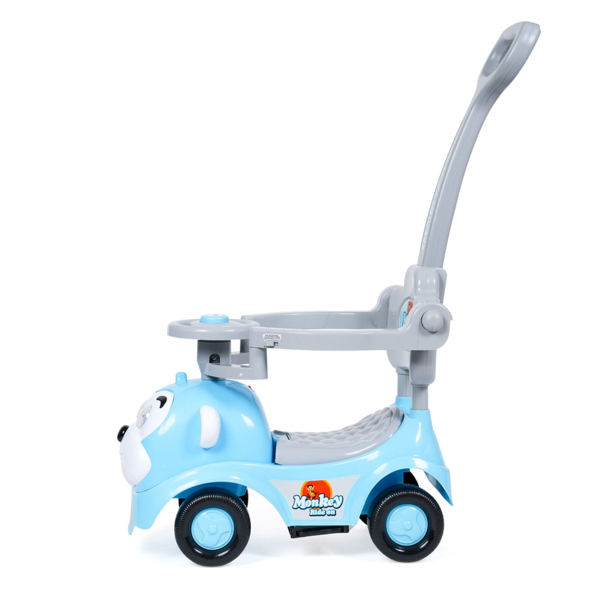 Kids Monkey 3-in-1 Ride-On With Parent Handle DR-200 Blue