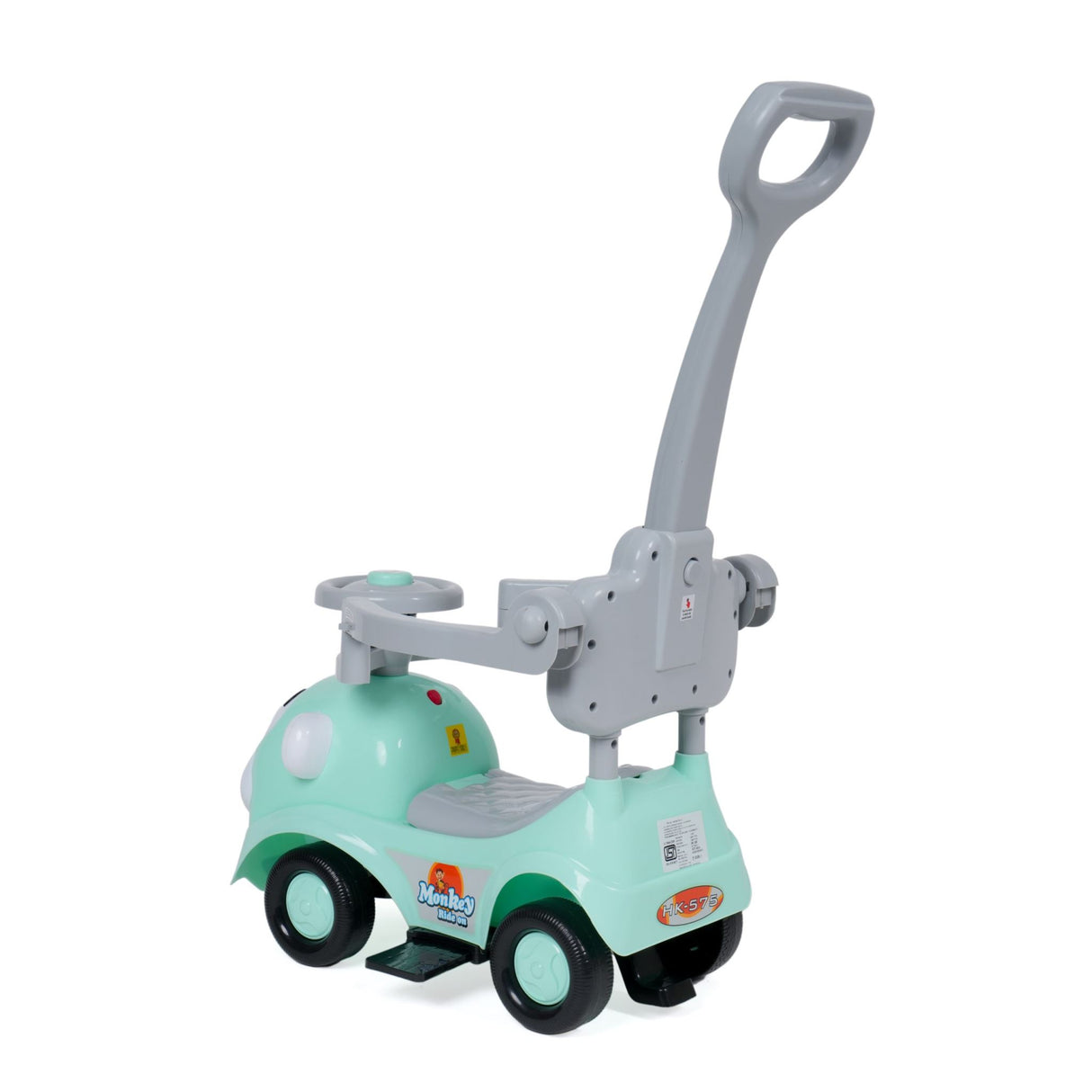 Kids Monkey 3-in-1 Ride-On With Parent Handle DR-200 Green