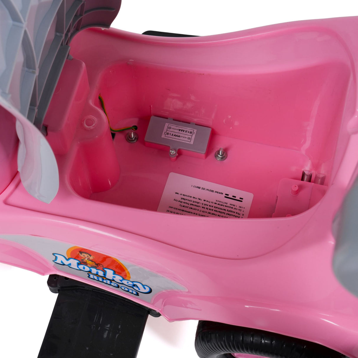 Kids Monkey 3-in-1 Ride-On With Parent Handle DR-200 Pink