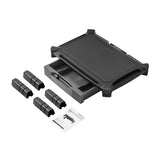 Monitor Riser with Drawer - Height Adjustable - Large