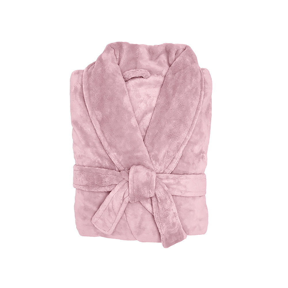 M/L Microplush Robe Blush- Bambury
