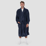M/L Microplush Robe Denim- Bambury