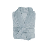 S/M Microplush Robe Steel Blue - Bambury