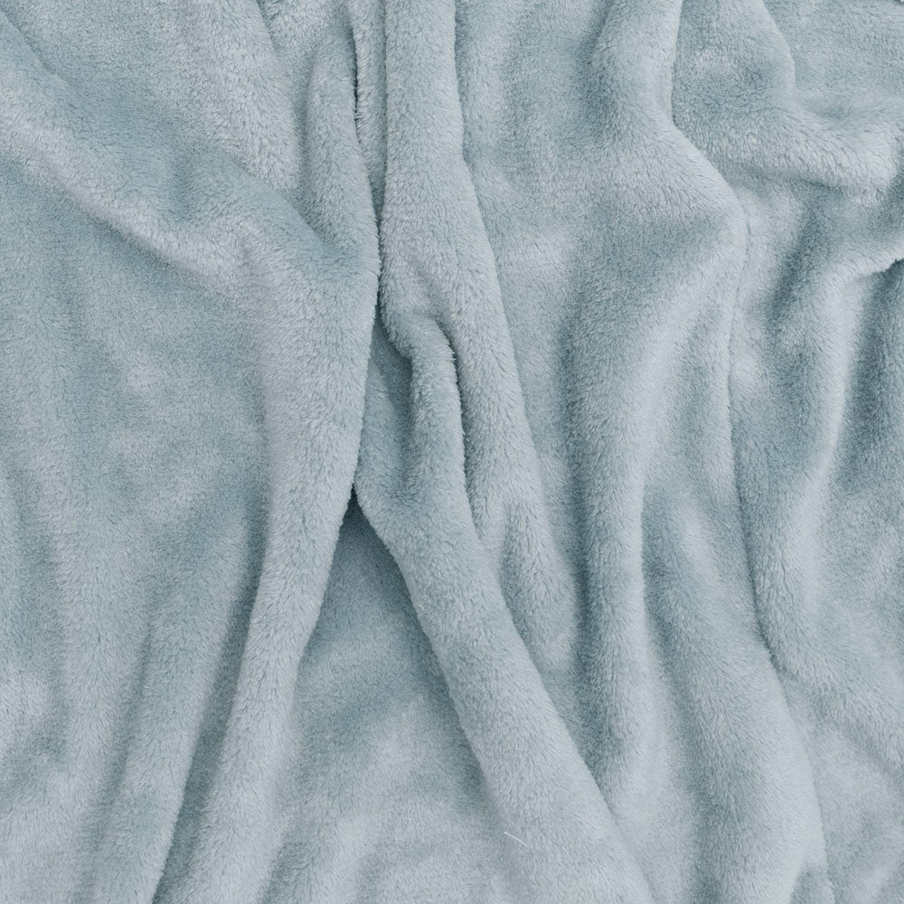 S/M Microplush Robe Steel Blue - Bambury