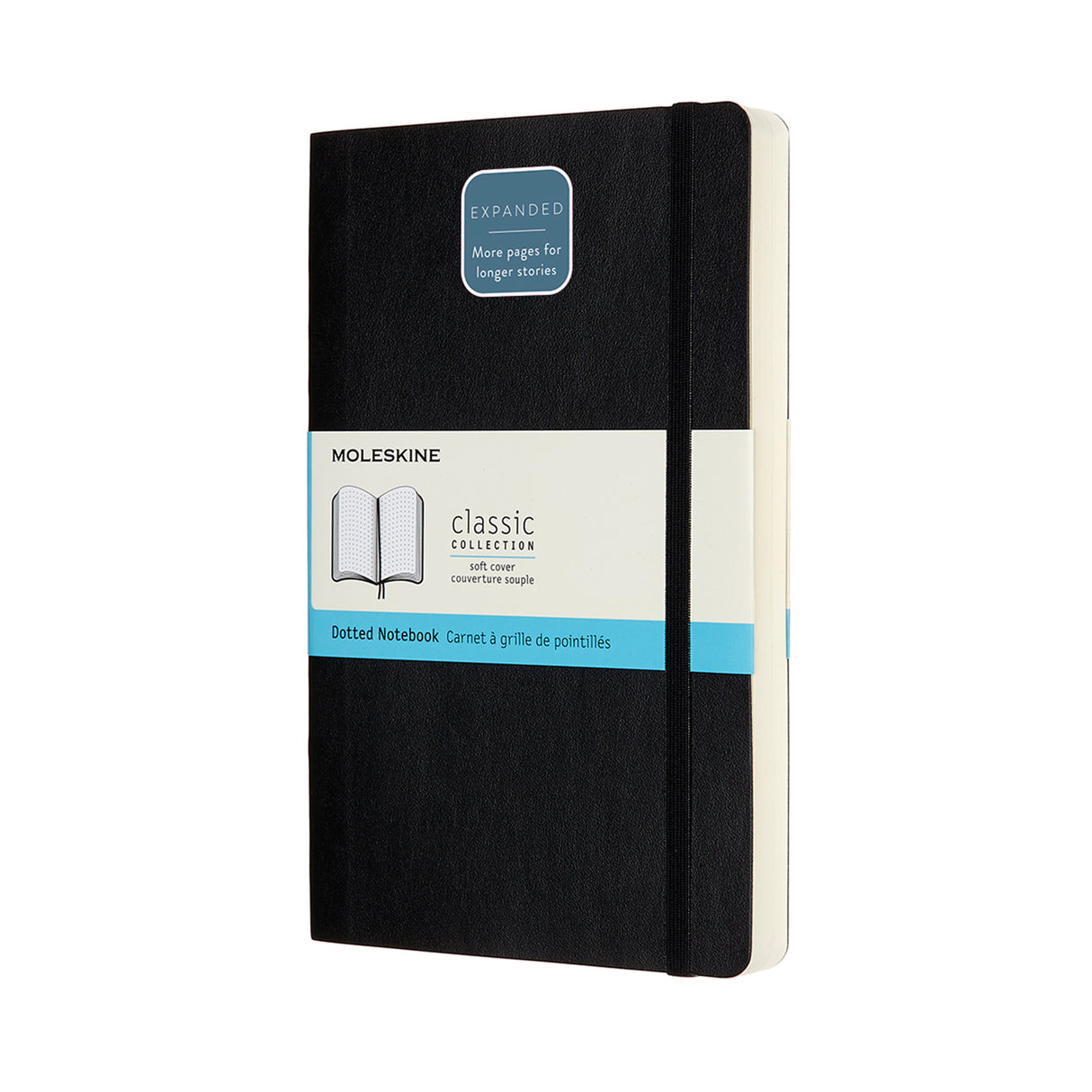 Moleskine Notebook Expanded Large Black Soft Cover Dot