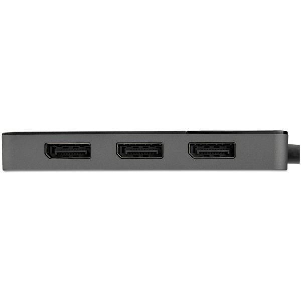 3 Port DisplayPort MST Hub - 3 x 4K - DP 1.4 Monitor Splitter