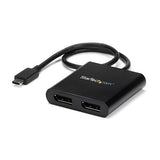 USB-C to DisplayPort MST Hub enabling dual monitor connections for enhanced productivity with UHD 4K resolution support.