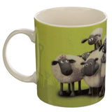 Adorable Shaun the Sheep green porcelain mug, 300ml, microwave and dishwasher safe, perfect for fans and collectors.