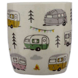 Porcelain mug with Wildwood Caravan design, offering 300ml capacity and charming rustic elegance for daily beverages.