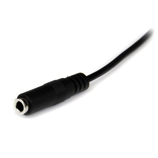 1m Slim 3.5mm Stereo Extension Audio Cable with male and female connectors, designed for extending headphone reach and enhancing sound.