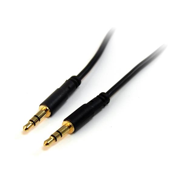 91cm (3 ft) Slim 3.5mm Stereo Audio Cable - M/M