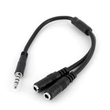 Headset adapter for headsets with separate headphone / microphone plugs