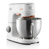 Sunbeam Mixmaster HeatSoft Planetary Mixer MXM7000WH with dual heat settings for easy butter softening and chocolate melting.