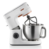 Sunbeam Mixmaster HeatSoft Planetary MXM7000WH mixer with HeatSoft technology for softening butter and melting chocolate efficiently.