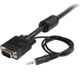 10m Coax High Resolution Monitor VGA Video Cable with Audio HD15 M/M
