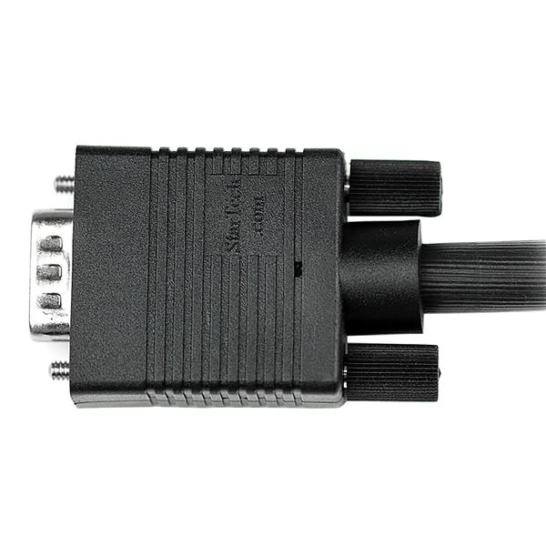 20m coax VGA cable with HD15 connectors, supporting high resolutions up to 1920x1200, designed to eliminate ghosting and interference.