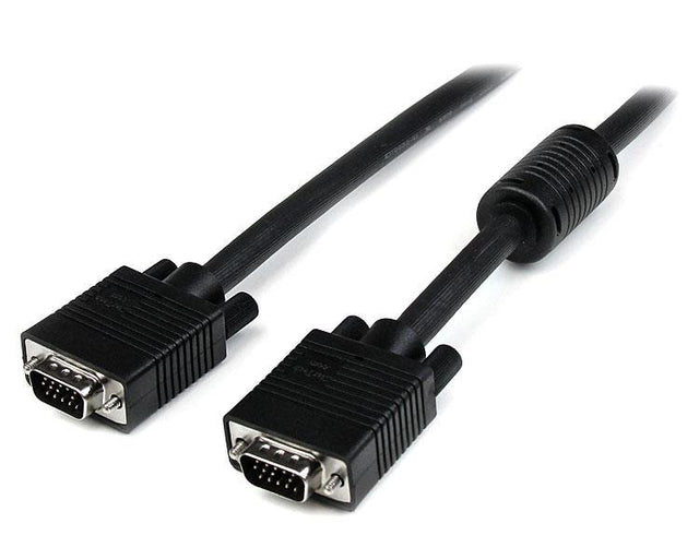 20m coax VGA cable with HD15 connectors, delivering high-resolution video quality and reduced signal interference.