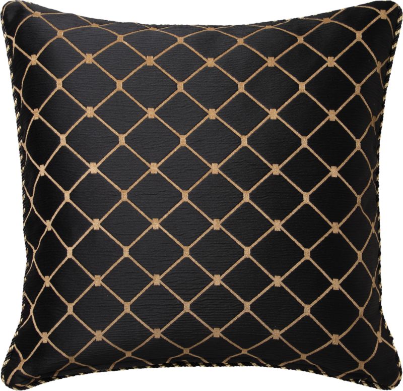 European Pillowcase -  Massimo Black by Da Vinci Private Collection