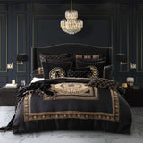 King Duvet Cover - Set -  Massimo Black by Da Vinci Private Collection