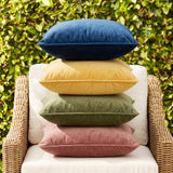 Renee Taylor Icon Velvet Cushion Twin Pack 50 x 50 Cms Polyester Filled Mahogany