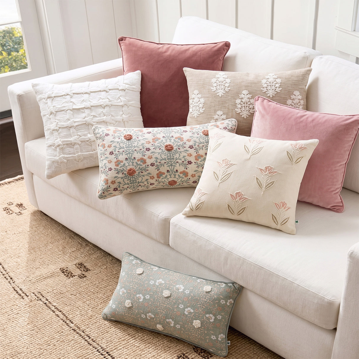 Renee Taylor Icon Velvet Cushion Twin Pack 50 x 50 Cms Polyester Filled Mahogany