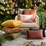 Renee Taylor Icon Velvet Cushion Twin Pack 50 x 50 Cms Polyester Filled Navy