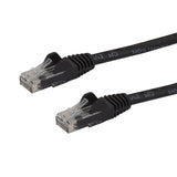 Cat6 Patch Cable with Snagless RJ45 Connectors - 0.5m, Black