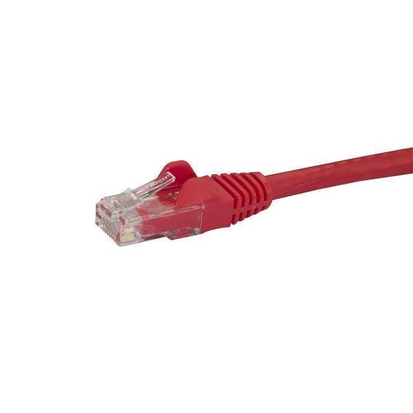 Cat6 patch cable, 2m long with snagless red RJ45 connectors, designed for reliable Gigabit network connections.