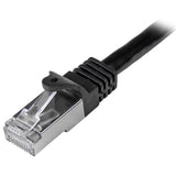 Cat6 Patch Cable - Shielded (SFTP) - 0.5 m, Black