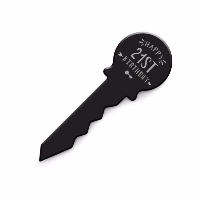 21st Key Black & Silver