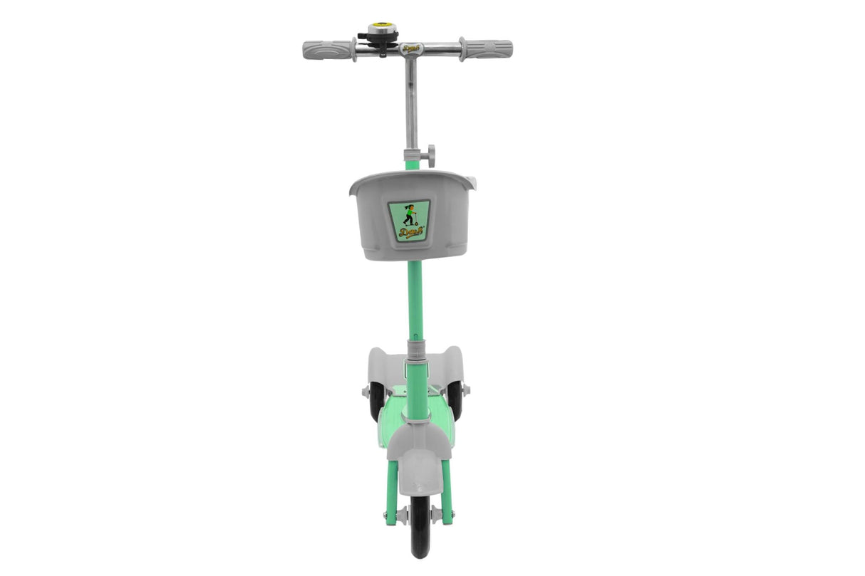 Kids Noody Foldable Scooter With Twin Rear Wheels DSC-140 Green